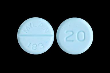 Propranolol HCl 20 mg Tablet Bottle 100 Tablets - 00378018301