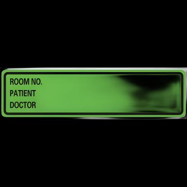 Blank Label Tape Pro-File Multipurpose Label Green 1-3/8 X 5-3/8 Inch