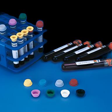 Fisherbrand® Sav-It® Tube Closure Elastomer Copolymer Plug Cap Red 16 mm For 16 mm Tubes NonSterile