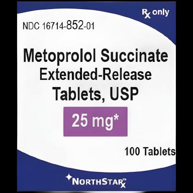 Metoprolol Succinate 25mg Extended-Release Tablets by NorthStar Rx - 100 Count