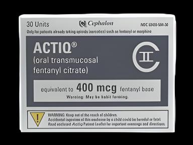 Actiq® Fentanyl Citrate 400 mcg Lozenge HD Blister Pack 30 Lozenges CII