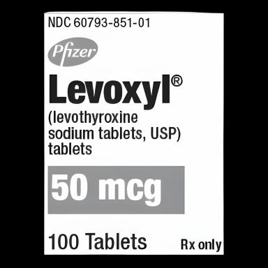 Levoxyl® Levothyroxine Sodium 50 mcg Tablet Bottle 100 Tablets