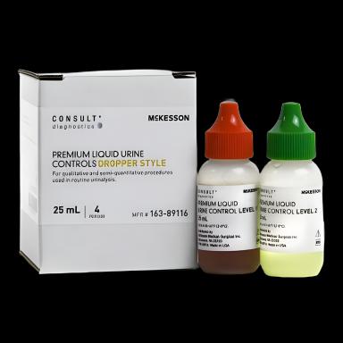 McKesson Consult™ Urine Chemistry Control Set for Analyte Testing - Positive/Negative Levels