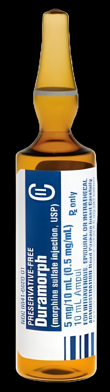 Duramorph* Morphine Sulfate, Preservative Free 0.5 mg / mL Injection Ampule 10 mL CII