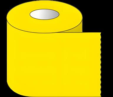 Multipurpose Laboratory Label Tape - Yellow, 1 x 500 Inch, Oilproof & Waterproof