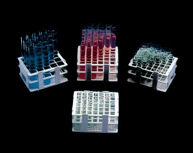 No-Wire™ 42-Place Polypropylene Test Tube Rack for 13mm Tubes