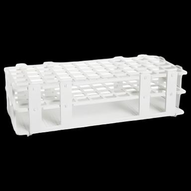 Stacking Test Tube Rack SP Scienceware™ No-Wire™ 60 Place 16 mm Tube Size White 2-1/2 X 4-1/8 X 9-3/4 Inch