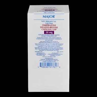 Omeprazole 20 mg Capsules by Major Pharmaceuticals - 100 Count Blister Pack