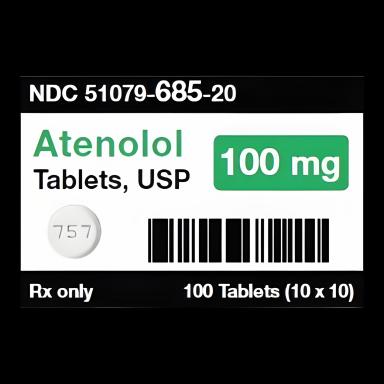 Atenolol 100 mg Tablets by Mylan Pharmaceuticals - Beta-Blocker for Hypertension