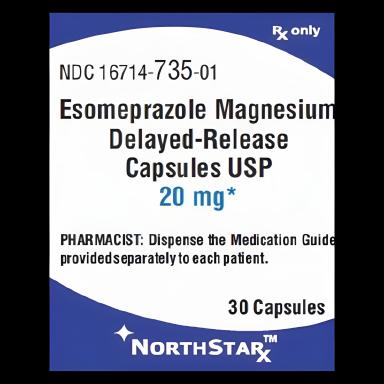 Esomeprazole Magnesium 20 mg Capsules - NorthStar Rx - 30 Count Bottle