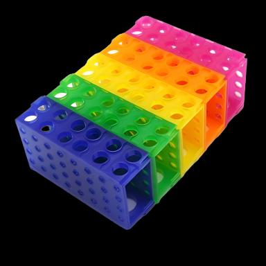 Versatile 4-Way Test Tube Rack for Laboratory Use by Heathrow Scientific - 80 Place Capacity