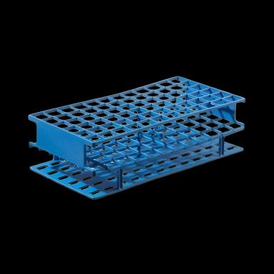 Nalgene Unwire 72-Place Test Tube Rack for 16 mm Tubes - Blue Acetal Plastic