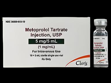 Metoprolol Tartrate, Preservative Free 1 mg / mL Injection Single-Use Vial 5 mL