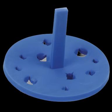 Heathrow Scientific 18-Place Floating Tube Rack for Laboratory Use - Compatible with 0.2/0.5/1.5-2.0/15 mL Tubes - Blue