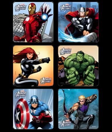 Disney® Avengers Assemble Stickers, 75 per Roll, 2-1/2 Inch - Pediatric Reward Stickers