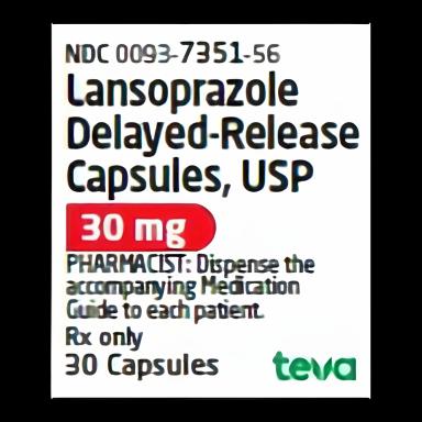 Lansoprazole 30 mg Capsule Bottle 30 Capsules - 00093735156