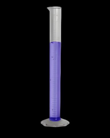 Graduated Cylinder 25 mL TPX PMP with Octagonal Base - Bel-Art Products