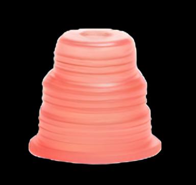 Hexa-Flex™ Red Polyethylene Snap Caps for Blood Collection & Culture Tubes - NonSterile, Fits 10-18mm Tubes