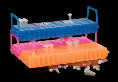 UniRack™ Test Tube Rack for 10mm-12mm & 0.2mL-0.5mL Tubes in Assorted Colors