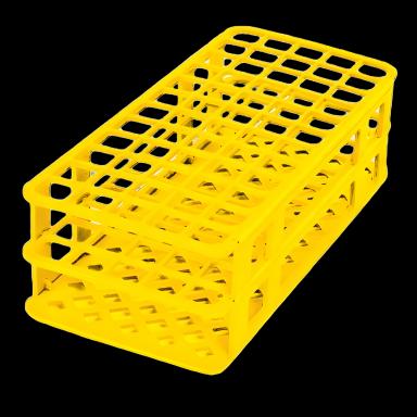 60-Place Polypropylene Test Tube Rack for 16mm Tubes - Blue