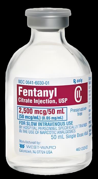 Fentanyl Citrate, Preservative Free 50 mcg / mL Injection Single-Dose Vial 50 mL CII - 00641603001