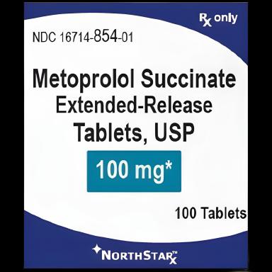 Metoprolol Succinate 100 mg Extended-Release Tablets by NorthStar Rx - Bottle of 100