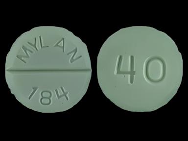 Propranolol HCl 40 mg Tablets by Mylan - Beta-Blocker for Hypertension & Anxiety | Bottle of 1,000