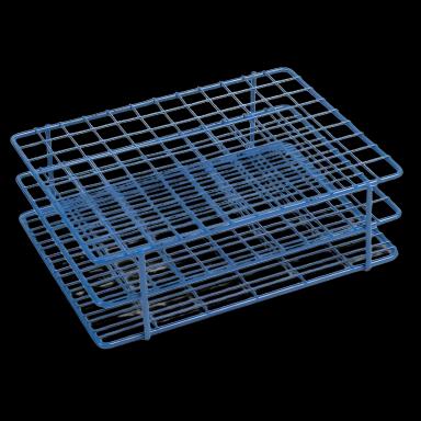 Wire Rack Test Tube Rack 108 Place 10 to 13 mm Tube Size Blue 2-3/5 X 6-2/5 X 8 Inch