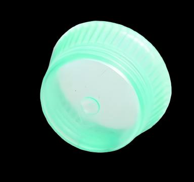 Uni-Flex® Safety Cap Tube Closure Polyethylene Over-Locking Green 12 mm For 12 mm Culture Tubes and 13 mm Blood Collection Tubes