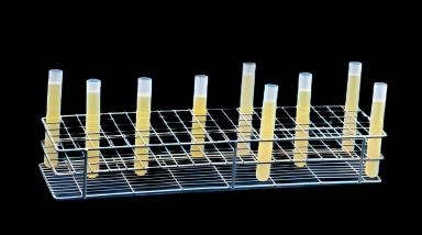 Test Tube Rack Poxygrid® 180 Place 15 to 16 mm Tube Size Blue 64 X 183 X 386 mm