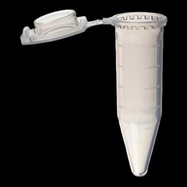 ClikLok™ 5mL Microcentrifuge Tube with Hinged Snap Cap, RNase/DNase Free