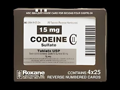 Codeine Sulfate 15 mg Tablet Blister Pack 100 Tablets CII