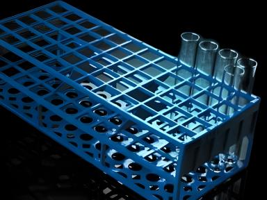 Test Tube Rack 40 Place 21 mm Tube Size Blue 70 X 101 X 246 mm