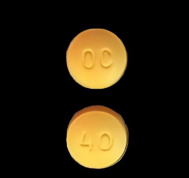 Oxycontin® Oxycodone HCl 40 mg Tablet Bottle 100 Tablets CII