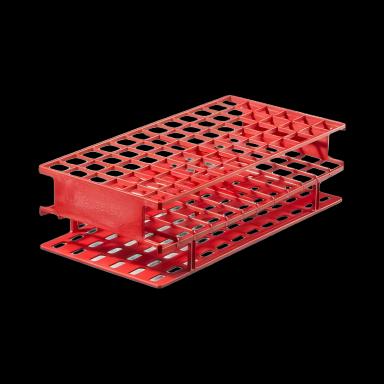 Nalgene Unwire 72-Place Test Tube Rack for 16mm Tubes in Red