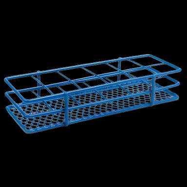 Wire Rack Test Tube Rack 12 Place 20 to 25 mm Tube Size Blue 1-1/4 X 2-1/2 X 6-2/5 Inch