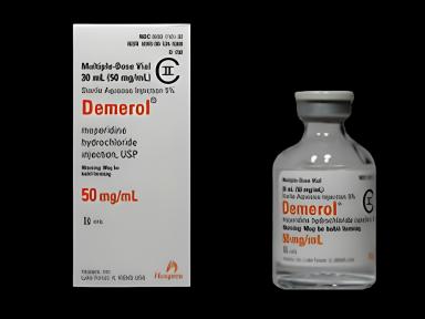 Demerol® Meperidine HCl 50 mg / mL Injection Multiple-Dose Vial 30 mL CII