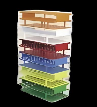 Test Tube Rack Nalgene™ Unwire™ 24 Place 30 mm Tube SIze White