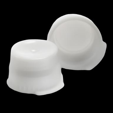 McKesson Polyethylene Snap Caps for Tubes 13mm - White, NonSterile