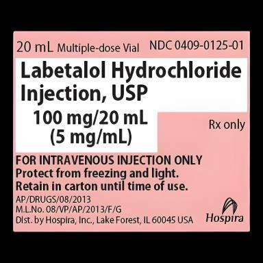 Labetalol HCl 5 mg / mL Injection Multiple-Dose Vial 20 mL - 00409012525