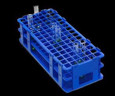 Test Tube Rack No-Wire™ 90 Place 13 mm Tube Size Blue