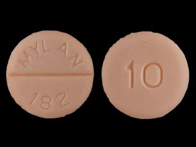 Propranolol HCl 10 mg Tablets - Mylan Pharmaceuticals - 1,000 Count Bottle