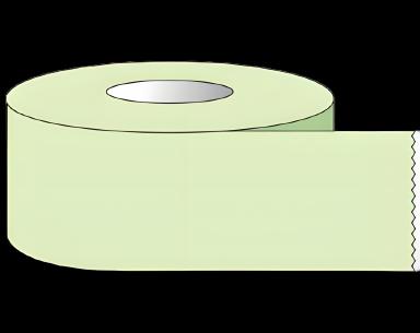 Blank Label Tape Shamrock Multipurpose Label Lime Green Tape 1/2 X 500 Inch