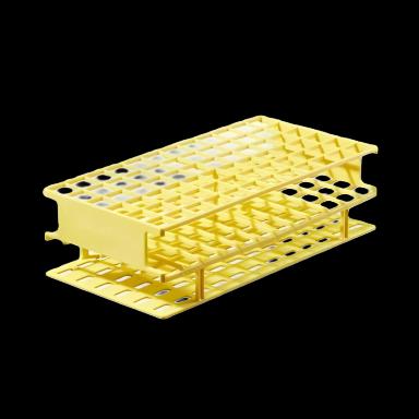 Nalgene Unwire 72-Place Test Tube Rack for 16mm Tubes - Yellow