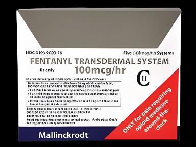 Fentanyl 100 mcg / Hour Patch Pouch 5 Patches CII - 00406900076