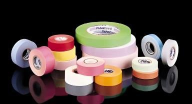 Blank Label Tape Fisherbrand™ Colored Identification Tape White Paper 1/20 Inch X 14 Yard
