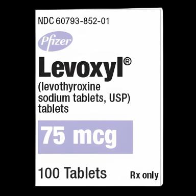 Levoxyl® Levothyroxine Sodium 75 mcg Tablet Bottle 100 Tablets
