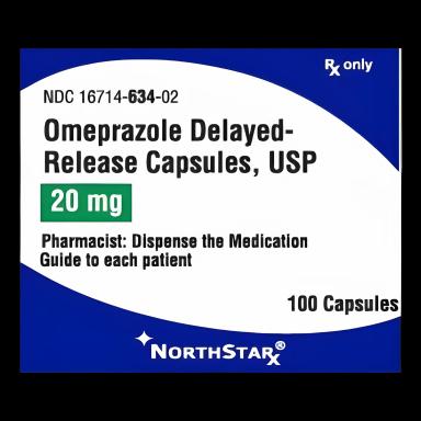 Omeprazole 20 mg Capsule Bottle 100 Capsules