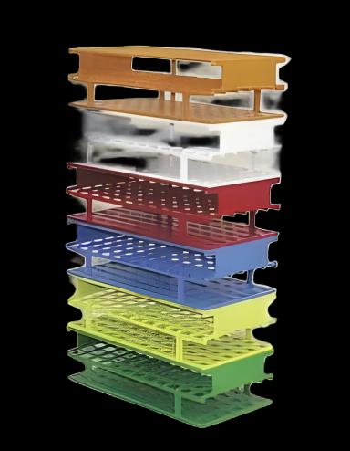 Test Tube Rack Nalgene™ Unwire™ 40 Place 20 mm Tube Size Blue 25 X 10.2 cm