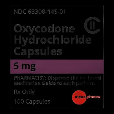 Oxycodone HCl 5 mg Capsule Bottle 100 Capsules CII